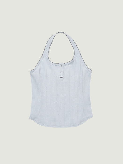 Grove 26Ss April Halter Top (Light Blue)