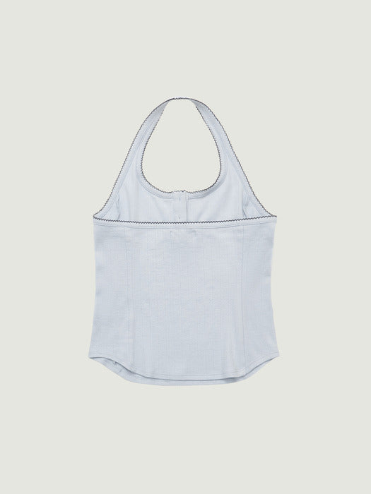 Grove 26Ss April Halter Top (Light Blue)