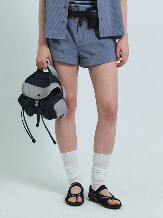 Grove 26Ss Ode Stripe Shorts (Navy)