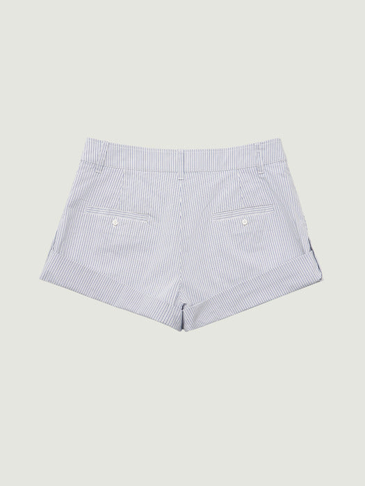 [grove] 26Ss Ode Stripe Shorts (White)