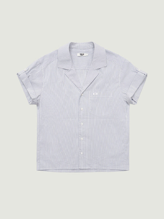 Grove 26Ss Ode Stripe H/S Shirt (White)
