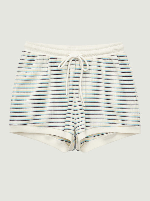 Grove 26Ss Dalin Stripe Shorts (Ivory)