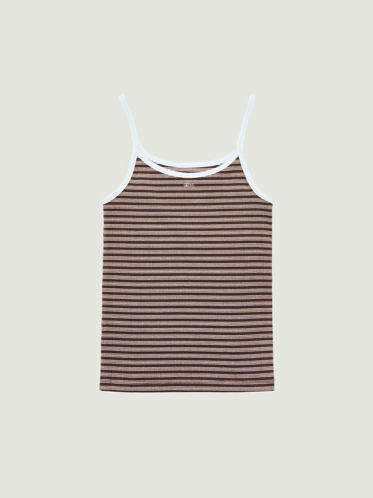 Grove 26Ss Dalin Stripe Sleeveless (Brown)