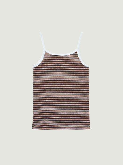 Grove 26Ss Dalin Stripe Sleeveless (Brown)