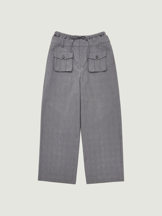 Grove 26Ss Asha Check Pants (Gray)