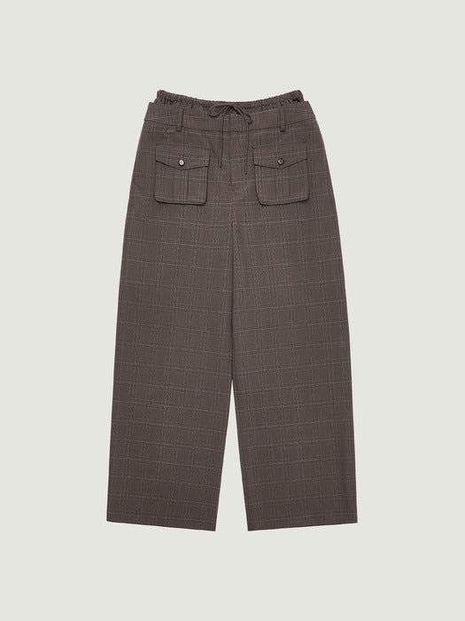 [grove] 26Ss Asha Check Pants (Brown)