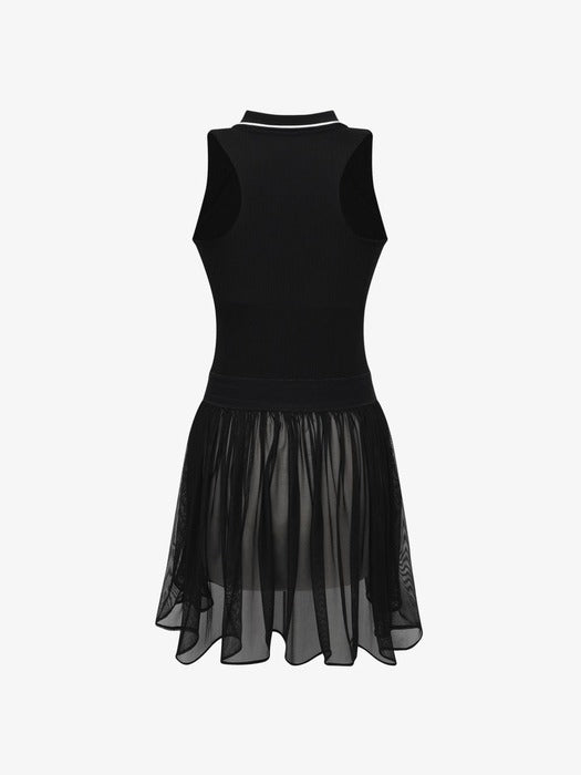 [fila] Tennis Power Net Gather Dress_FS262OP11F003_001