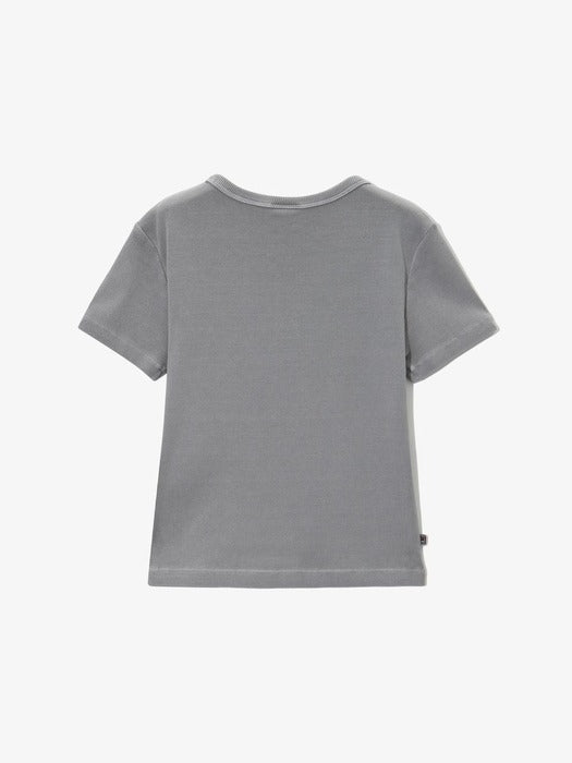 [fila] Women's Pigment Ribbed Short-Sleeve T-Shirt_FS262RS01F009_041