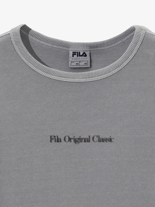[fila] Women's Pigment Ribbed Short-Sleeve T-Shirt_FS262RS01F009_041
