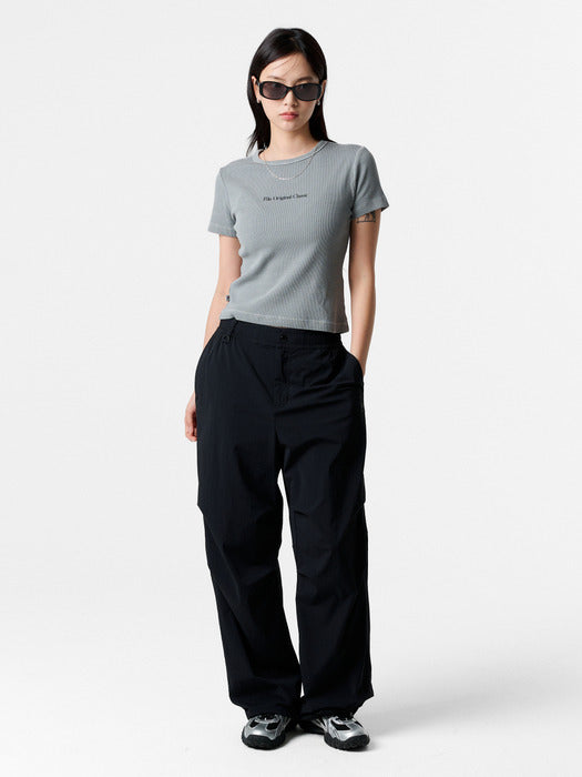Fila Women's Pigment Ribbed Short-Sleeve T-shirt 472