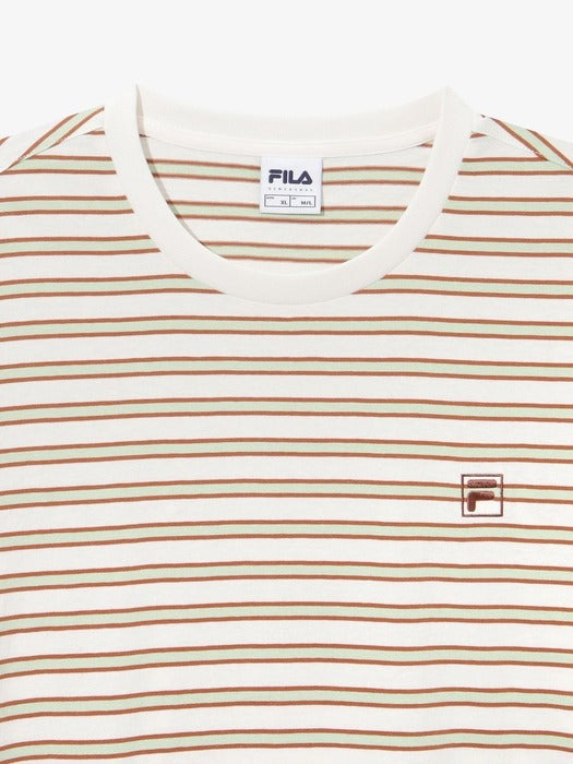 [fila] Stripe Short Sleeve T-shirt_FS262RS01X006_175