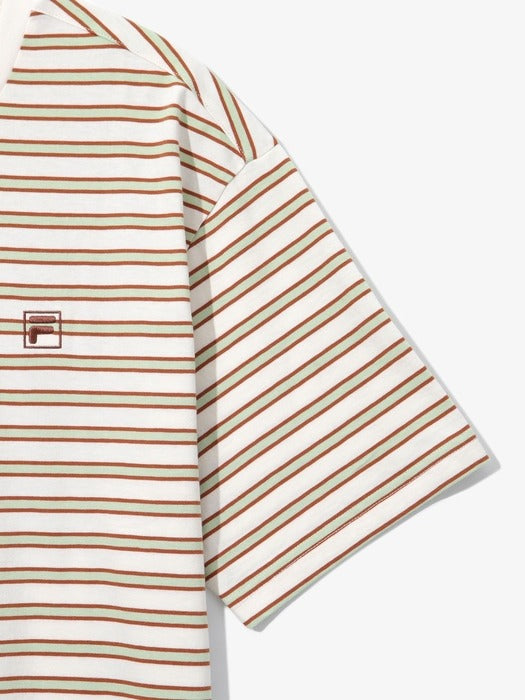 [fila] Stripe Short Sleeve T-shirt_FS262RS01X006_175
