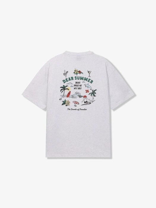 [fila] Coldwave+ Summer Illustration Short-Sleeve T-Shirt_FS262RS01X026_061