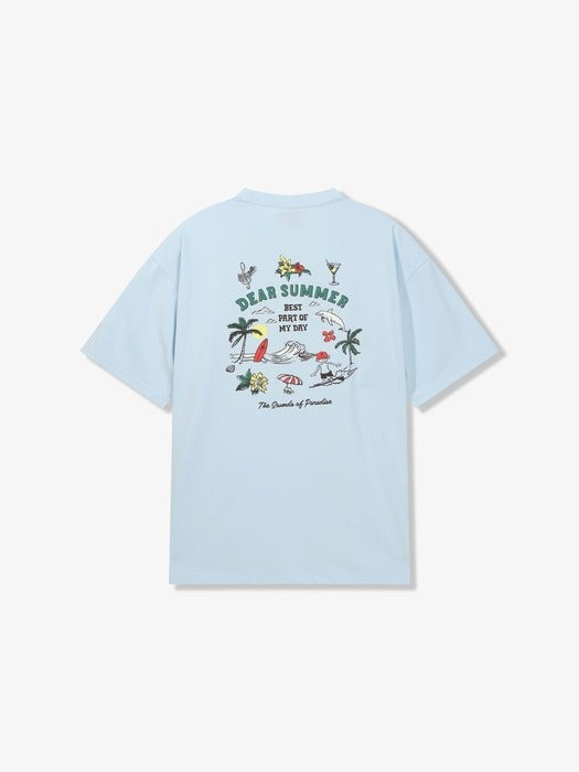 [fila] Coldwave+ Summer Illustration Short-Sleeve T-Shirt_FS262RS01X026_442