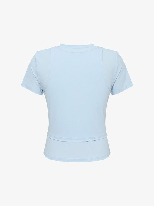 Fila Women's Coldwave+ Layered Short-Sleeve T-shirt 442