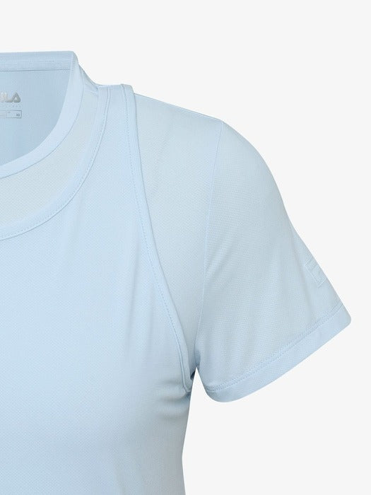 Fila Women's Coldwave+ Layered Short-Sleeve T-shirt 442