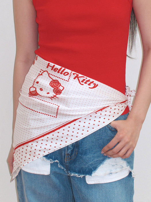 Raive X Hello Kitty Scarf in Red
