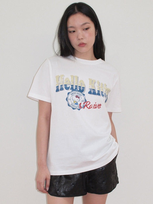 Raive X Hello Kitty Stamp Graphic T-shirts