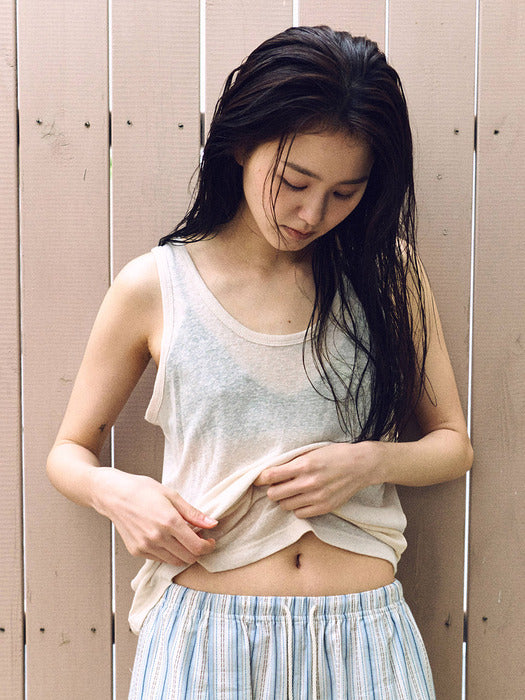 Mango Maniplease Under Linen Sleeveless