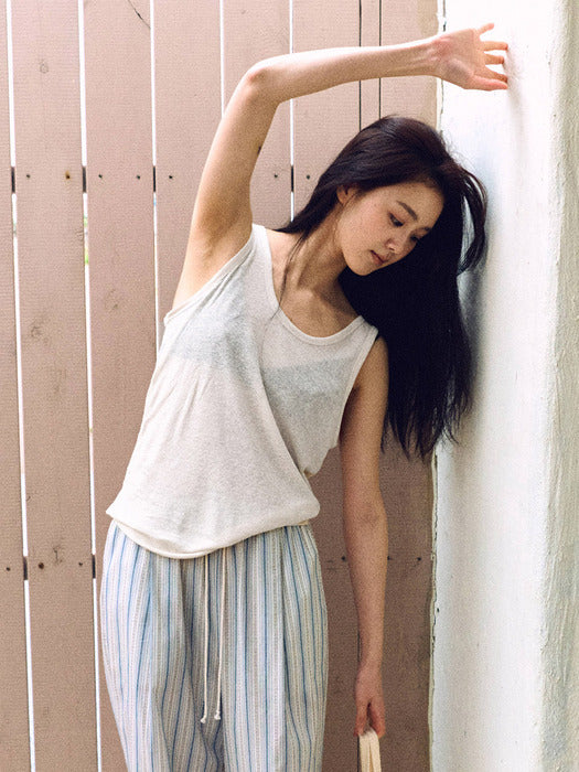 [Mango Maniplease] Under Linen SLEEVELESS_4COLORS