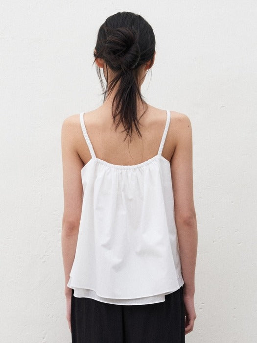 Mango Maniplease Duo Tuck Sleeveless Ivory