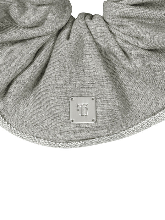 Wconcept_Treemingbird Maxi Frayed Scrunchie [ Melange Gray ]