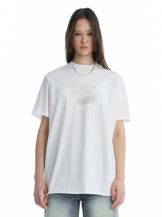 Wconcept_Treemingbird Desert Graphic T-Shirt [ White ]