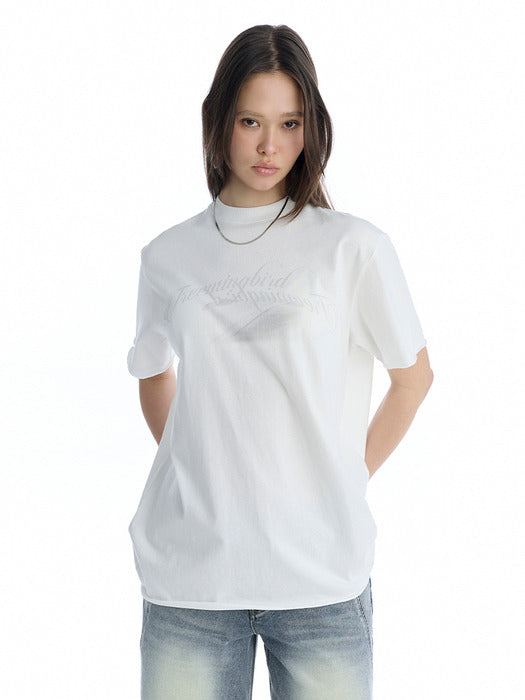 Wconcept_Treemingbird Desert Graphic T-Shirt [ White ]
