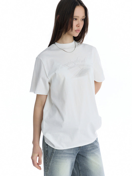 Wconcept_Treemingbird Desert Graphic T-Shirt [ White ]