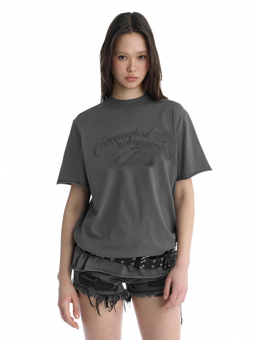 Wconcept_Treemingbird Desert Graphic T-Shirt [ Charcoal ]