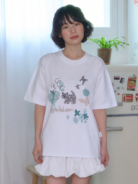 Ambler Green apple T-Shirts (White)