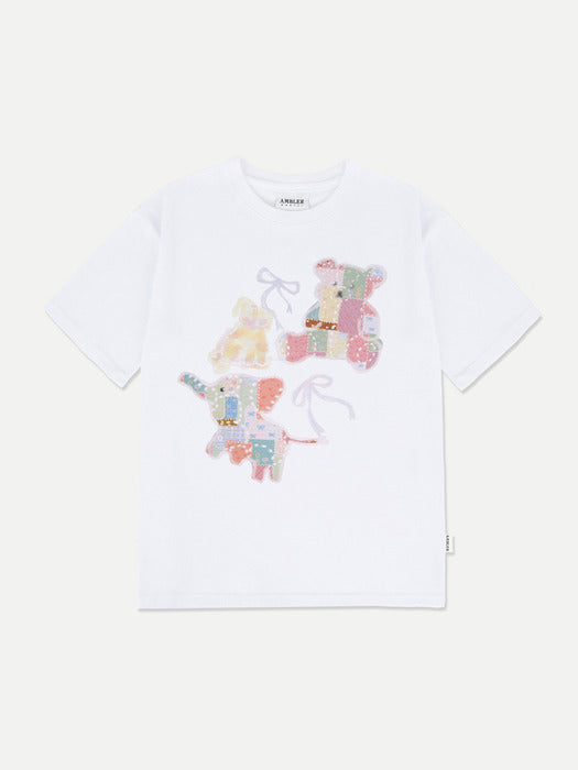 Ambler Vintage Bear T-Shirts (White)