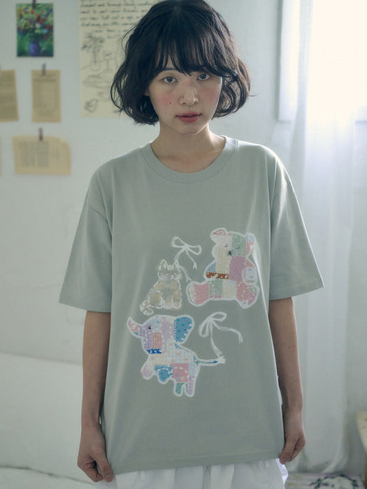 Ambler Vintage Bear T-Shirts (Green)
