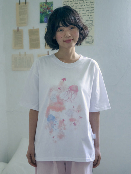 Ambler Jellyfish T-Shirts (White)