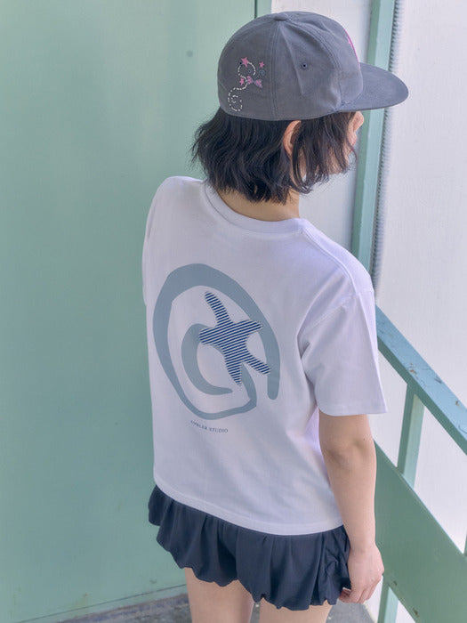 Ambler Starfish Applique T-Shirts (White)