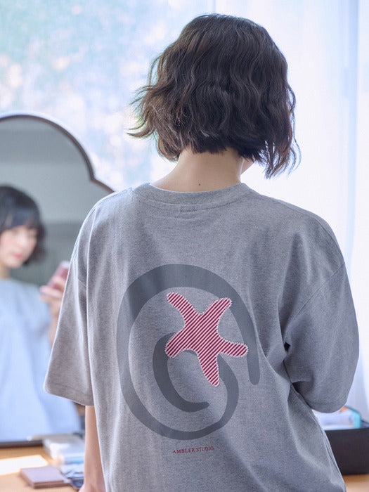 Ambler Starfish Applique T-Shirts (Melange)