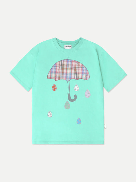 Ambler Rainy Day Applique T-Shirts (Mint)