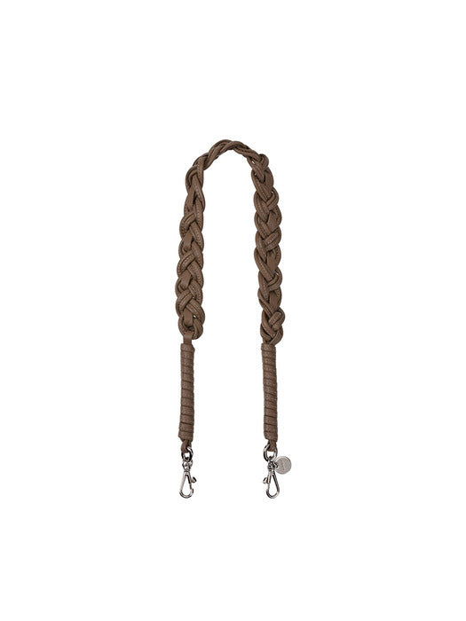 Vunque Twist Leather Strap Khaki Beige
