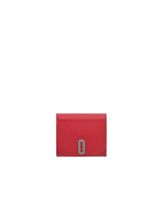 Vunque Occam Lune Double Face Half Wallet Ruby Red