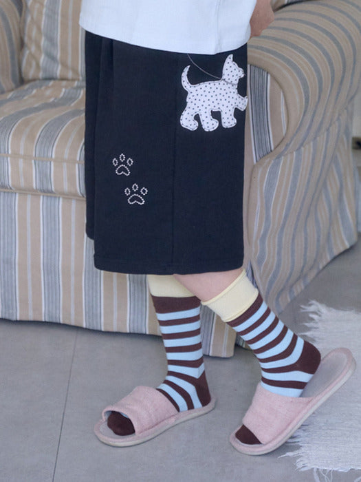 Ambler Puppy Puppy Bermuda Pants Sweat Short Pants (Black)