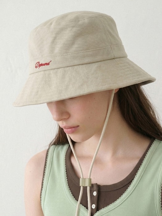 Wconcept_Depound lettering logo safari hat - light beige