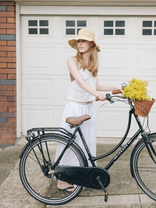 Wconcept_Depound nature ribbon bucket hat - natural