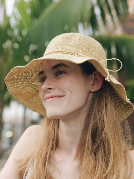 Wconcept_Depound nature ribbon bucket hat - natural