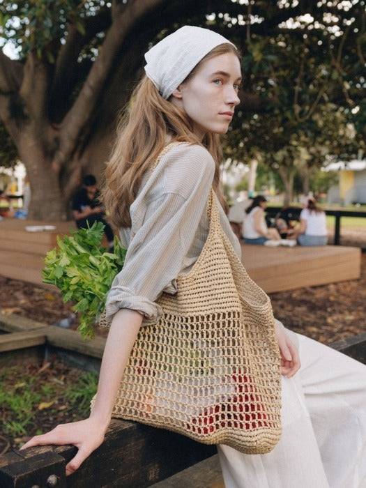 Wconcept_Depound natural net bag (shoulder) - natural