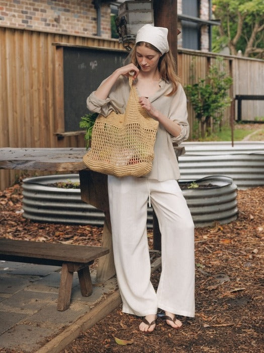 Wconcept_Depound natural net bag (shoulder) - natural