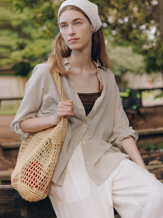 Wconcept_Depound natural net bag (shoulder) - natural