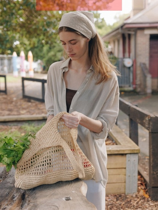 Wconcept_Depound natural net bag (shoulder) - natural