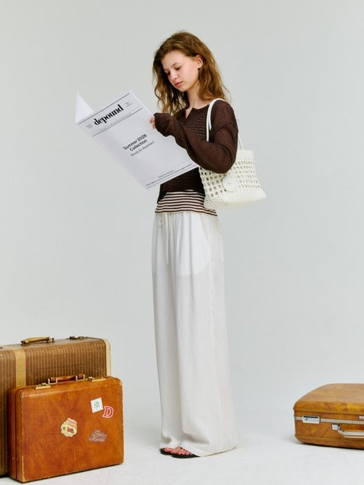 Wconcept_Depound linen pocket banding pants