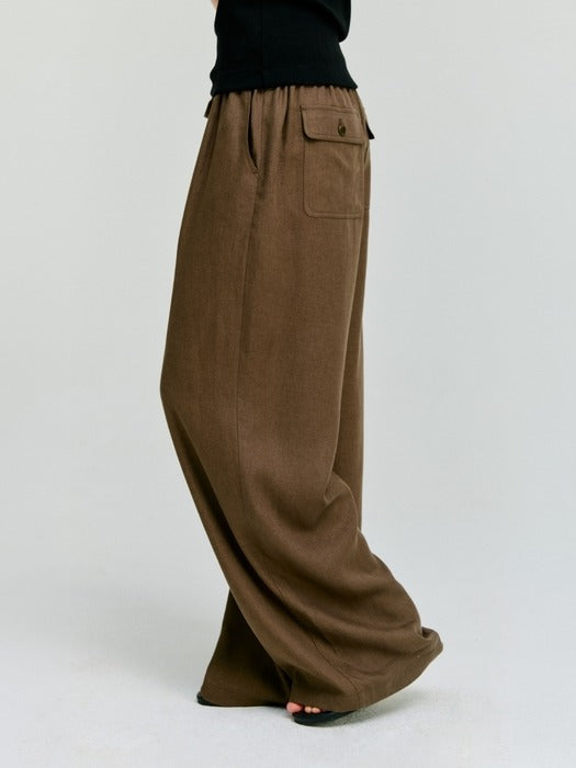 Wconcept_Depound linen pocket banding pants