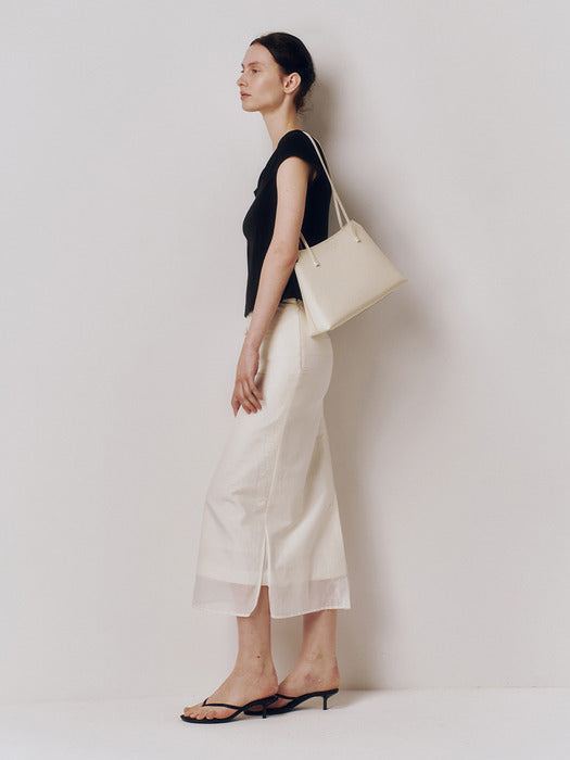 Kindersalmon Raymonda Leather Bag Custard
